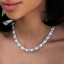 Collar cubano con eslabones de diamantes helados