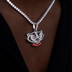 Wisconsin Bucky Badger Official NCAA Mascot Pendant