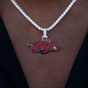 Colgante con el logo oficial de los Arkansas Razorbacks de la NCAA