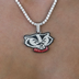 Wisconsin Bucky Badger Official NCAA Mascot Pendant
