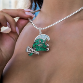 Tulane Green Wave Official NCAA Logo Pendant