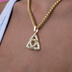 Trinity Knot Pendant in Yellow Gold