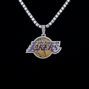 Los Angeles Lakers Official NBA Large Logo Pendant