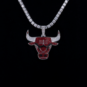 Chicago Bulls Official NBA Large Logo Pendant