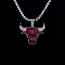 Chicago Bulls Official NBA Large Logo Pendant