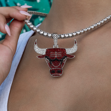 Chicago Bulls Official NBA Large Logo Pendant
