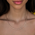 Collar de palomitas de maíz en oro rosa - 4 mm
