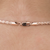 Collar de palomitas de maíz en oro rosa - 4 mm