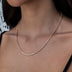 Cadena Popcorn en oro rosa- 2mm