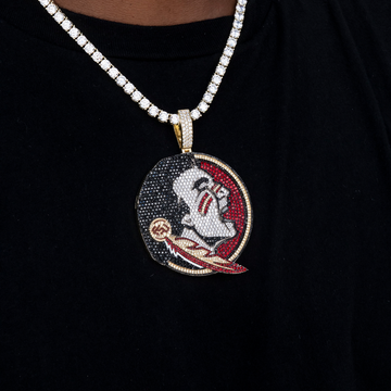 Colgante grande de la mascota oficial de los Seminoles de la Universidad Estatal de Florida de la NCAA