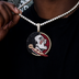 Colgante grande de la mascota oficial de los Seminoles de la Universidad Estatal de Florida de la NCAA