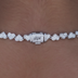 Eternity Heart Necklace in White Gold