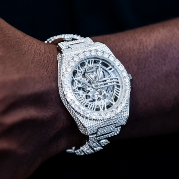 42MM Fully Iced Alpha Era® w/Diamond Prong Link Band