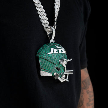 Giant New York Jets Official NFL Helmet Pendant