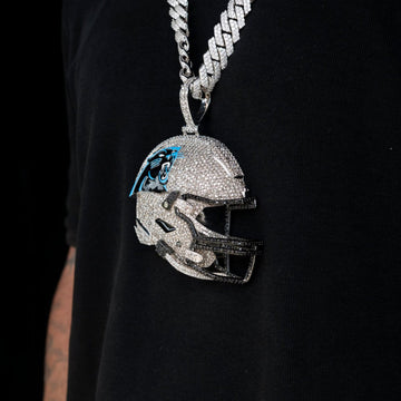 Dije de casco oficial de la NFL de los Carolina Panthers gigante