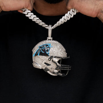 Dije de casco oficial de la NFL de los Carolina Panthers gigante