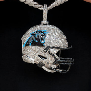Dije de casco oficial de la NFL de los Carolina Panthers gigante