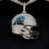 Dije de casco oficial de la NFL de los Carolina Panthers gigante