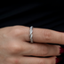 4MM Rope Ring in White Gold