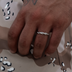 4MM Rope Ring in White Gold