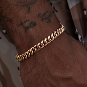 GLD Miami Cuban Link Bracelet in Rose Gold- 8mm