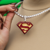 Official DC Comics Superman Logo Pendant