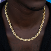 GLD Rope Chain in Yellow Gold- 8mm
