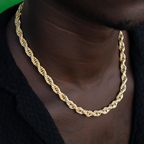 Rope Chain in Yellow Gold- 8mm