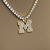 University of Michigan Wolverines Official NCAA Micro Logo Pendant in Yellow Gold