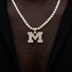 University of Michigan Wolverines Official NCAA Micro Logo Pendant in Yellow Gold