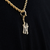 New York Yankees Official MLB Micro Logo Clip On Pendant in Yellow Gold