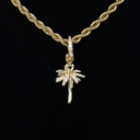 Colgante con clip de palmera