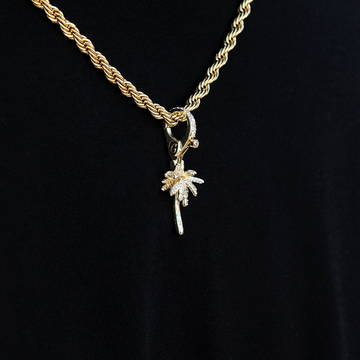 Colgante con clip de palmera