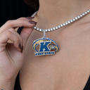 Colgante con el logotipo oficial de los Golden Flashes de la Universidad Estatal de Kent de la NCAA