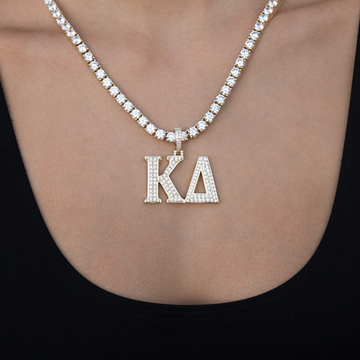 Kappa Delta Sorority Pendant in Yellow Gold