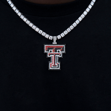 Colgante con el logotipo oficial de los Red Raiders de Texas Tech de la NCAA