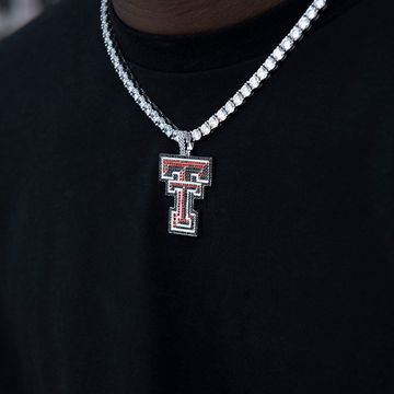 Colgante con el logotipo oficial de los Red Raiders de Texas Tech de la NCAA