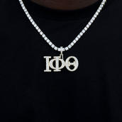 Iota Phi Theta Fraternity Pendant in Yellow Gold
