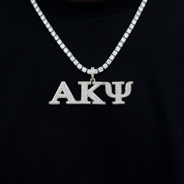 Alpha Kappa Psi Fraternity Pendant in Yellow Gold