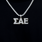 Sigma Alpha Epsilon Fraternity Pendant in Yellow Gold