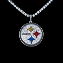 Colgante grande oficial de la NFL de los Pittsburgh Steelers