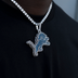 Detroit Lions Official NFL Large Logo Pendant