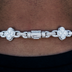 Cadena Diamond Ball Clover Mariner en oro blanco - 10 mm