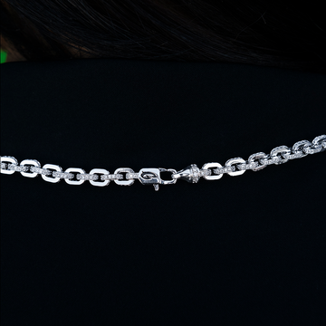 Collar Iced Box en oro blanco