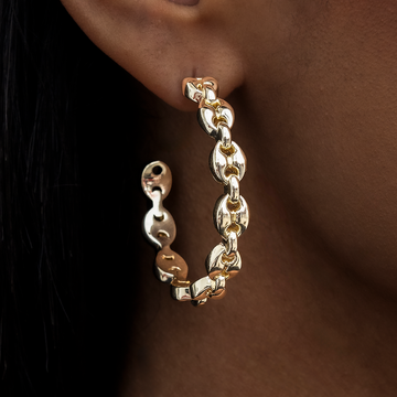 Pendientes de aro Valentina - Oro amarillo