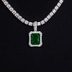 Colgante de microdiamantes en oro blanco