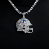 Official NFL 2025 Edition Buffalo Bills Helmet Pendant