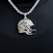 Official NFL 2025 Edition New Orleans Saints Helmet Pendant