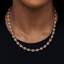 Valentina Necklace in Rose Gold- 7mm