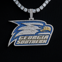 Colgante grande con el logotipo oficial del equipo NCAA de los Georgia Southern Eagles